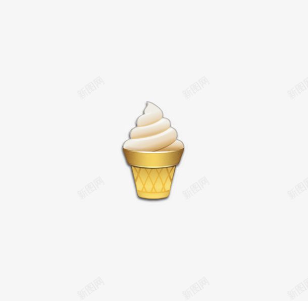 黄色可爱冰激凌的表情png免抠素材_新图网 https://ixintu.com emoji表情 冰激凌 可爱 符号 美食 表情 零食甜点 食物