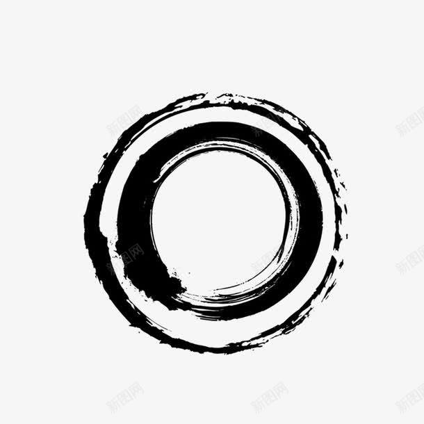 水墨墨迹圆形psd免抠素材_新图网 https://ixintu.com 中国风 墨滴 墨点 墨迹 墨迹图 笔刷 黑色 黑色水彩