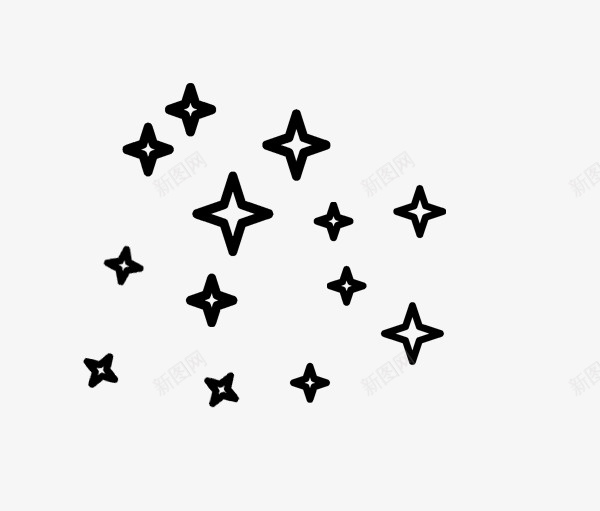 简笔菱形星星图标psd_新图网 https://ixintu.com 几何图案 星星 简单 简笔星星 菱形 菱形星星 黑色