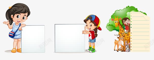 卡通文本框png免抠素材_新图网 https://ixintu.com 卡通 同学 小学生 小朋友 少儿 幼儿园 文字框 文本框