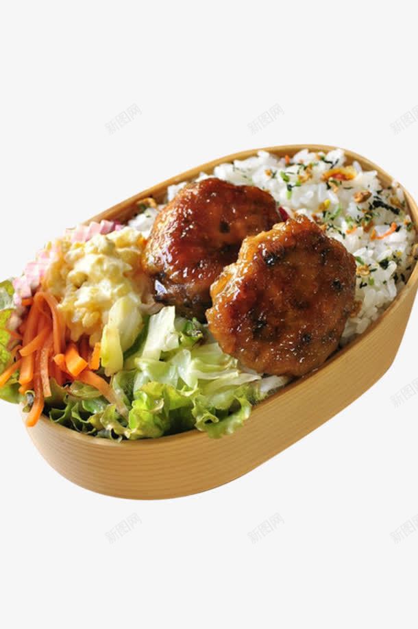 美味便当png免抠素材_新图网 https://ixintu.com 大米 美食 肉类 蔬菜
