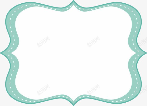 边框png免抠素材_新图网 https://ixintu.com VI 卡通 广告牌 手绘 牌子 线条 背景 蓝色 边框