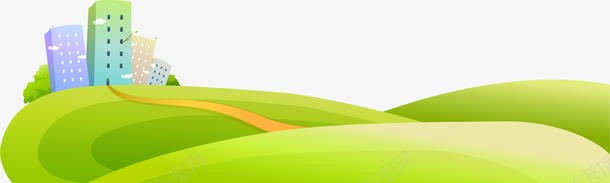 草地矢量图ai免抠素材_新图网 https://ixintu.com AI 公路 卡通 可爱 叶子 底纹 手绘 植物 绿色 草地 高楼 矢量图