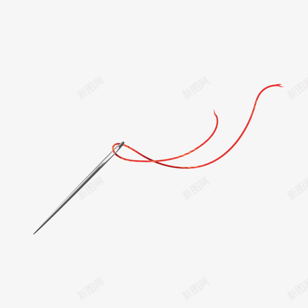 穿针引线png免抠素材_新图网 https://ixintu.com 3D PNG免抠图下载 手工 细针 缝纫 装饰 针线