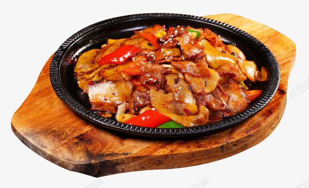 回锅土豆花肉png免抠素材_新图网 https://ixintu.com 产品实物 土豆 搭配 美食 肉片 蔬菜 辣椒