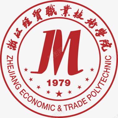 浙江经贸职业技术学院logo矢量图图标图标