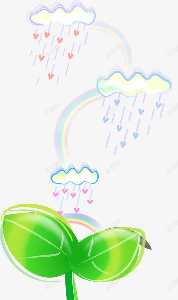 小草雨滴元素图矢量图ai免抠素材_新图网 https://ixintu.com 下雨 云朵 小树苗 彩虹 水彩 爱心 矢量图 鲜嫩的小草