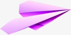紫色纸飞机招聘海报素材