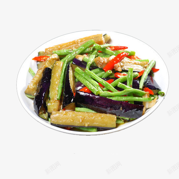 产品实物美食茄子豆角png免抠素材_新图网 https://ixintu.com 中式菜品 传统美食 家常菜 烧茄子 特色美食 美味 美食 茄子 茄子豆角 豆角 豆角茄子 食物 餐饮美食