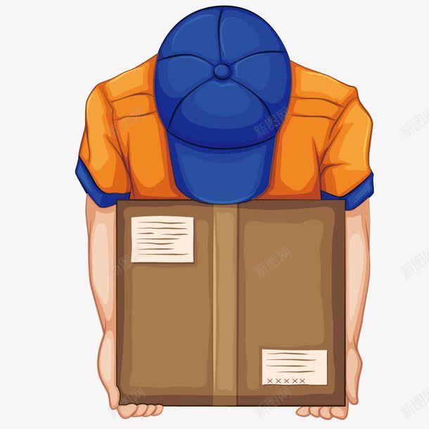 物流快递人物png免抠素材_新图网 https://ixintu.com 包裹 快递员 派送 运输