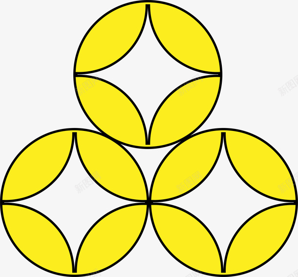 卡通手绘铜钱简笔画