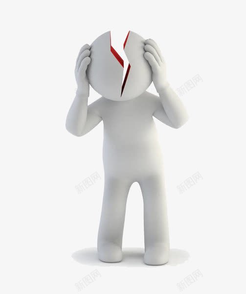 头部裂开的小人png免抠素材_新图网 https://ixintu.com 刺疼 剧痛 头疼的人 头痛 头痛难忍 忍受 疼 疼痛 疾苦 痛 痛楚 痛苦 裂开