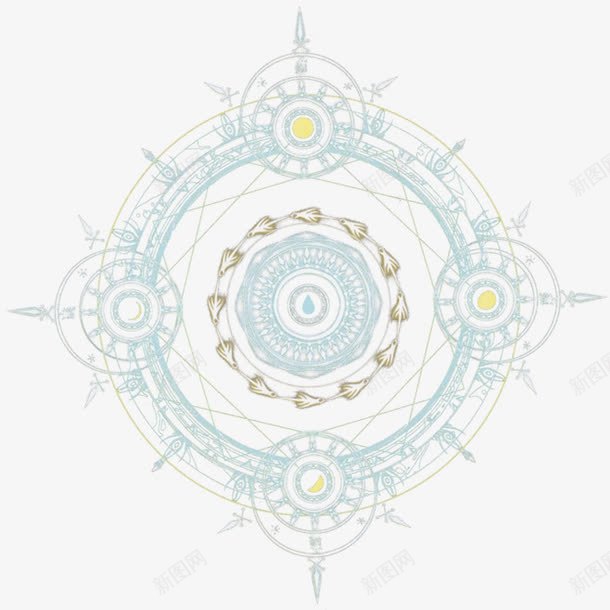 古剑水系法阵png免抠素材_新图网 https://ixintu.com 古剑水系法阵 图案 花纹 阵法符文