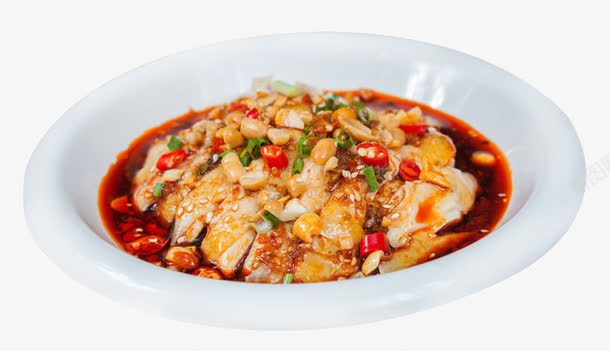麻辣鸡块png免抠素材_新图网 https://ixintu.com 产品实物 美味 美食 花生 辣椒 鸡 麻辣