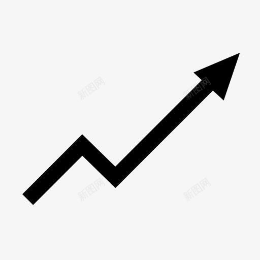 箭头线进步起来简单箭头图标png_新图网 https://ixintu.com Arrow line progress up 箭头 线 起来 进步