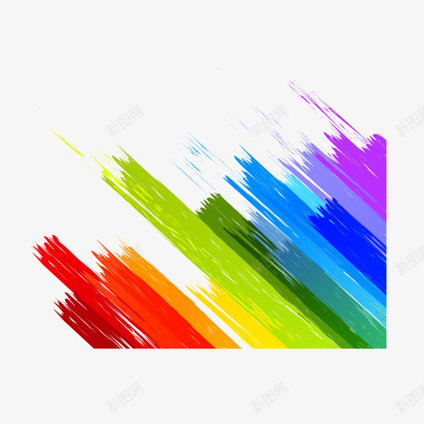 炫彩油漆矢量图ai免抠素材_新图网 https://ixintu.com 彩漆 彩虹色 油漆 油漆刷痕 炫彩油漆 矢量图