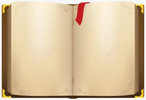 翻开的古典书籍png免抠素材_新图网 https://ixintu.com 书籍 古书 古典 翻开的