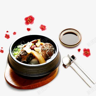 海鲜饭png免抠素材_新图网 https://ixintu.com 海鲜烩饭 酱汁 韩食文化 餐具
