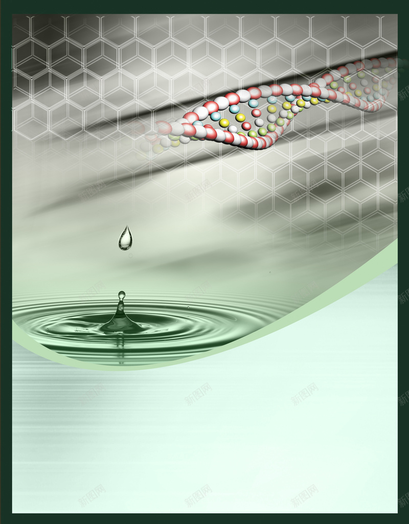 简约医疗基因DNA主题背景jpg设计背景_新图网 https://ixintu.com DNA 健康 医疗 基因 水滴 简约 遗传