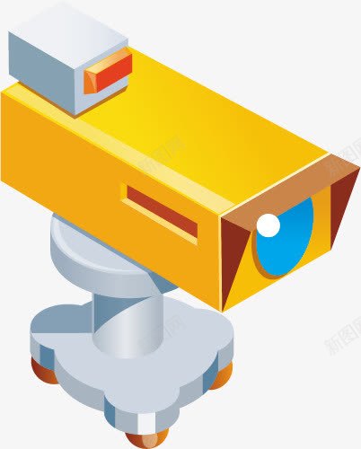 卡通摄像头png免抠素材_新图网 https://ixintu.com 卡通 安全 摄像头 电子设备 监控 防盗
