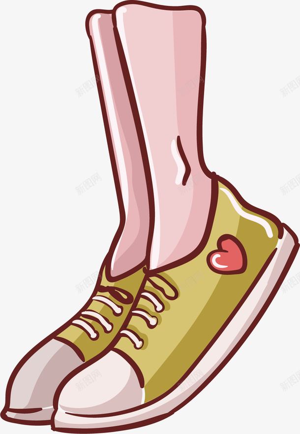 踮起脚尖的女孩矢量图ai免抠素材_新图网 https://ixintu.com 创意 可爱 嫩黄色 爱心 简约 装饰 踮起脚尖 矢量图