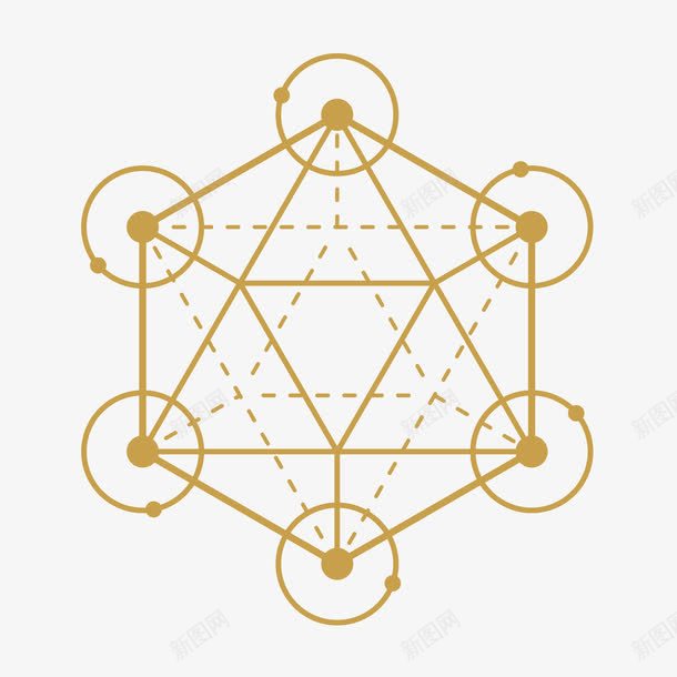 六角金边徽章png免抠素材_新图网 https://ixintu.com 六角图案 几何图案 徽章 抽象 标签 金边