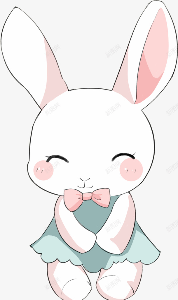 com q版兔子 兔子 可爱 宠物 迷人