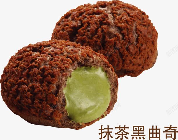 抹茶黑曲奇泡芙png免抠素材_新图网 https://ixintu.com 抹茶黑曲奇泡芙 泡芙 美食 面包 食品