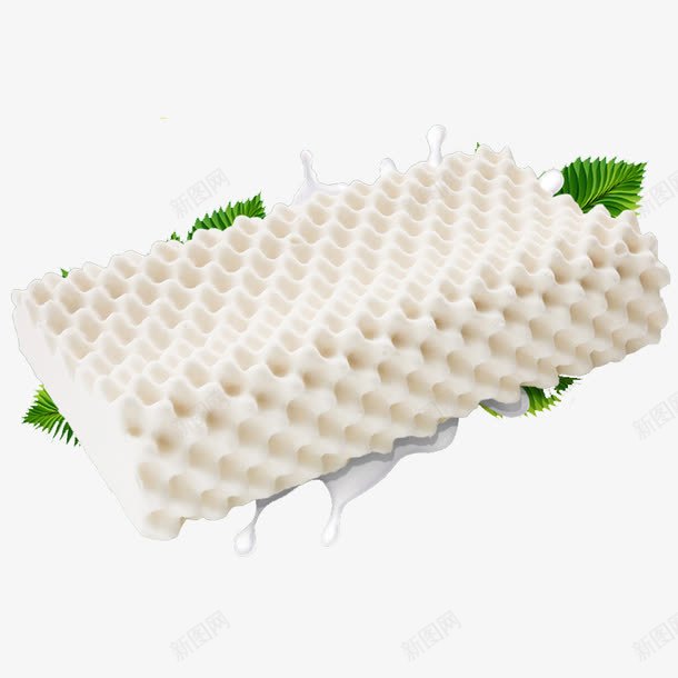 天然乳胶枕头健康枕png免抠素材_新图网 https://ixintu.com 乳胶枕头 健康睡眠 进口工艺 高回弹
