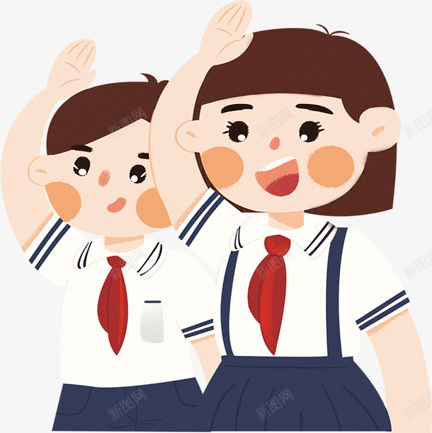 少先队员敬礼1png免抠素材_新图网 https://ixintu.com 团员敬礼 小学生 少先队 敬礼 敬礼手势 立正敬礼 红领巾