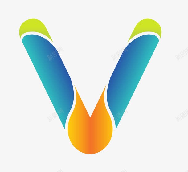 LOGO字母彩色立体V型图标png_新图网 https://ixintu.com LOGO LOGO字母 logo设计 v 创意字母 商标 图标 标识 立体V型