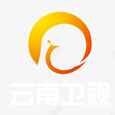 黄色渐变云南卫视logo标志矢量图图标图标