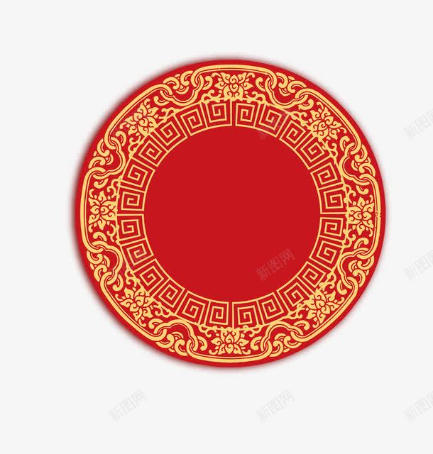 中国风圆形花纹png免抠素材_新图网 https://ixintu.com 中国风 圆盘 祥云 花纹
