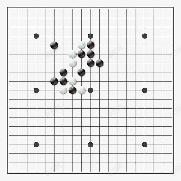 围棋效果图png免抠素材_新图网 https://ixintu.com 下围棋 围棋 棋子 棋盘 黑白