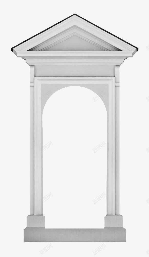 白色手绘拱门png免抠素材_新图网 https://ixintu.com 建筑门窗 手绘 手绘拱门 拱门 欧式建筑 白色手绘
