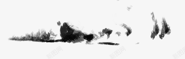 山水墨画png免抠素材_新图网 https://ixintu.com 墨画 山水