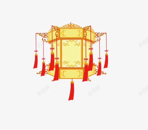 红色宫灯中国风元素装饰png免抠素材_新图网 https://ixintu.com 中式吊灯 元素 国风 宫灯 灯 红色 装饰