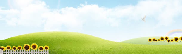 校园展板背景banner图jpg设计背景_新图网 https://ixintu.com 展板背景图片 校园 素材 色彩 菊花 风景