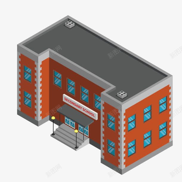 学校建筑物png免抠素材_新图网 https://ixintu.com 上课 发展 唯美校园 图书馆 城市建筑 大学 学习 学校 学生 学院 建筑 教师 教育 校园 楼房 知识 红色