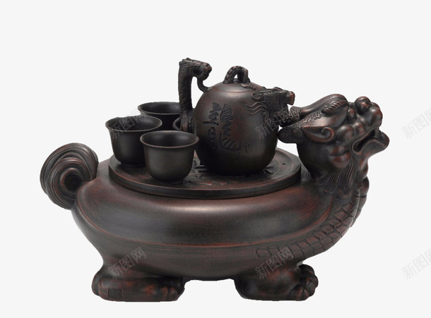 黑色大气茶具托盘套装png免抠素材_新图网 https://ixintu.com 一壶茶 煮茶茶具 茶具 茶具套装 茶叶 茶壶 茶杯 茶水