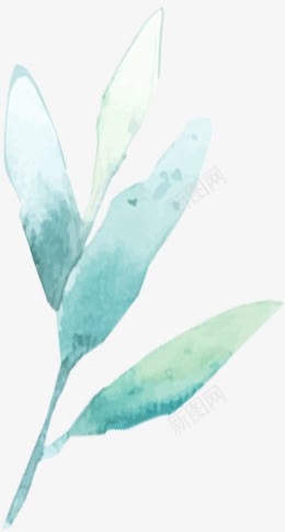 蓝色春天花草清新png免抠素材_新图网 https://ixintu.com 春天 清新 花草 蓝色