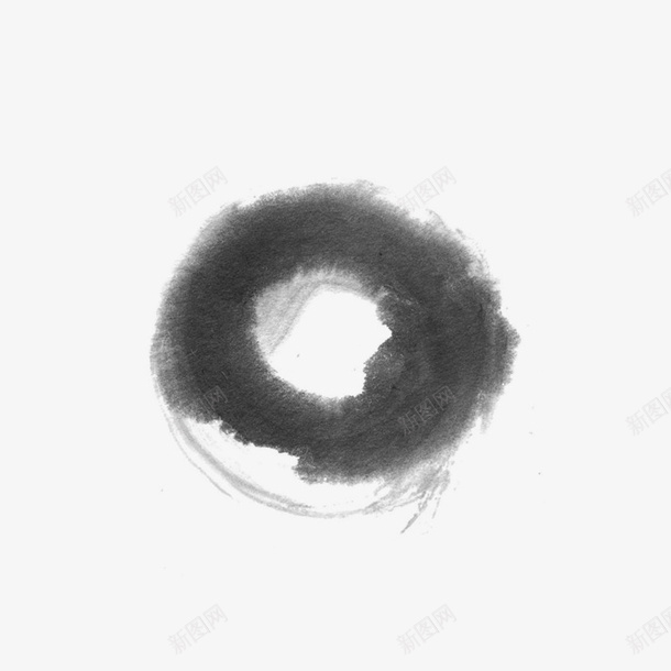 灰色水墨文人圆圈png免抠素材_新图网 https://ixintu.com 传统 光泽 圆圈 水墨 渐变 灰色 环形 装饰 质感