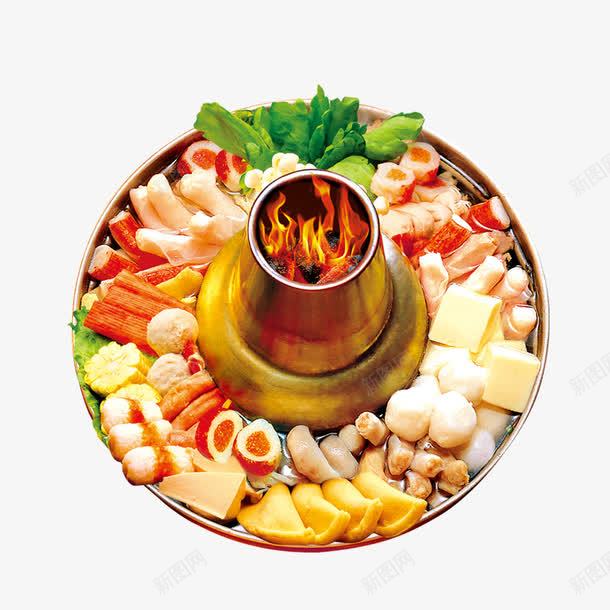 火锅宣传png免抠素材_新图网 https://ixintu.com 丸子 创意火锅 火锅宣传 羊肉卷 美食文化 麻辣火锅