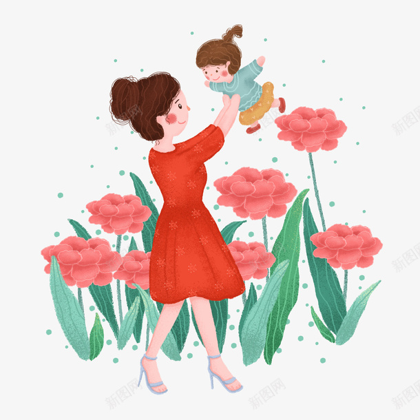 红色花卉红色花卉三八妇女节png免抠素材_新图网 https://ixintu.com 三八妇女节平面促销节日女王 三月八日 创意海报 妇女节 海报标题 海报设计 红色 花卉