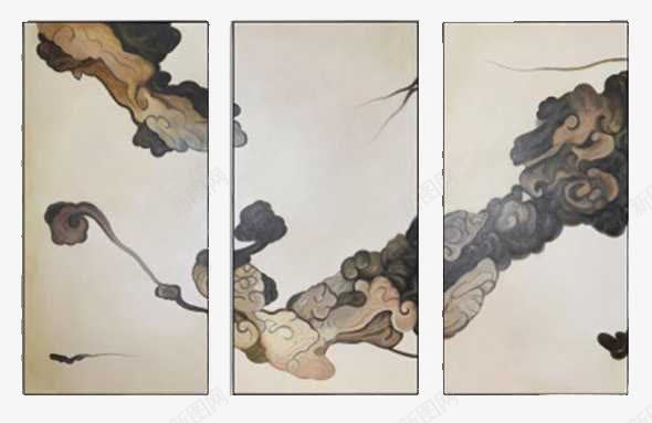 新中式油画挂画png免抠素材_新图网 https://ixintu.com 中式风格 产品实物 客厅风格 挂画 油画