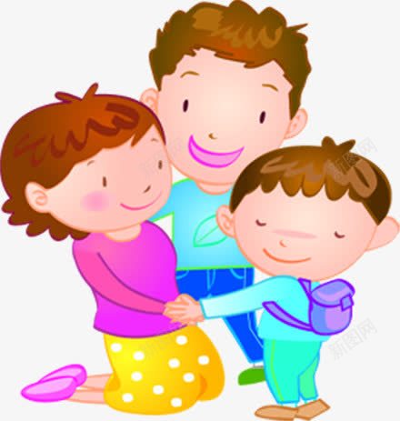 卡通一家三口门诊宣传画册png免抠素材_新图网 https://ixintu.com 一家 卡通 宣传 画册 门诊