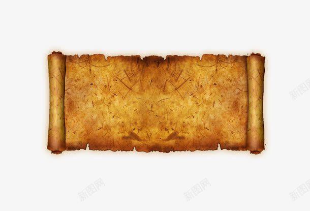 牛皮纸卷轴png免抠素材_新图网 https://ixintu.com 中国风 中式 卷轴 古典 古画卷 复古 牛皮纸 皇榜卷轴
