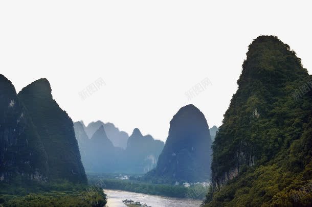 广西桂林阳朔风景png免抠素材_新图网 https://ixintu.com 山水 广西 旅游 桂林 风景