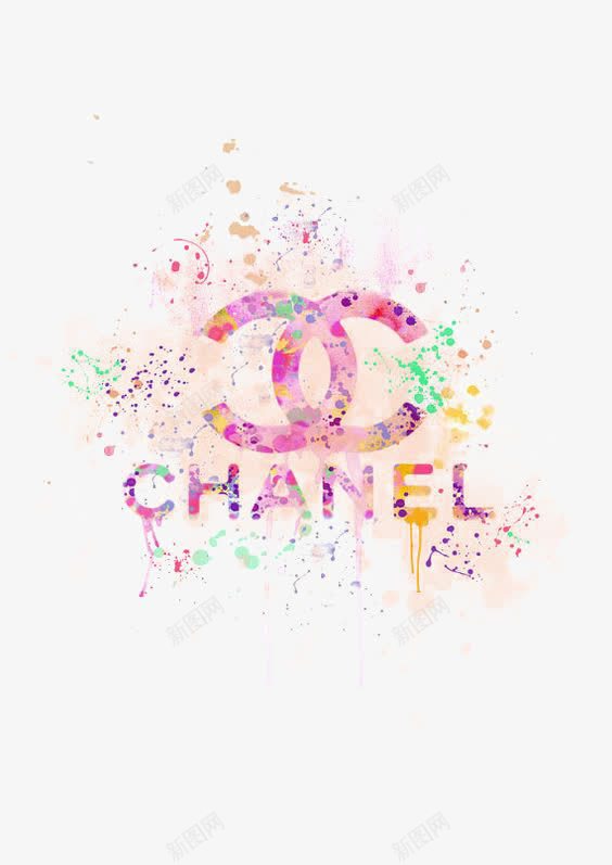 香奈儿图标png_新图网 https://ixintu.com CHANEL COCO 彩色喷溅油墨 香奈儿 香奈儿LOGO 香奈儿免扣PNG 香奈儿图标