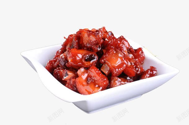 糖醋排骨png免抠素材_新图网 https://ixintu.com 中国菜 中式菜品 家常菜 热菜 糖醋排骨 美味 餐饮美食
